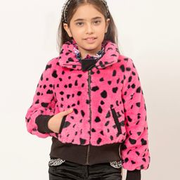 One Friday Full Sleeves Polka Dots Designed Jacket - Pink-image-55