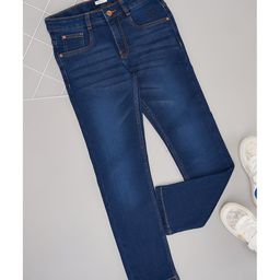Pantaloons Junior Solid Jeans - Navy Blue-image-1
