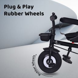 R for Rabbit Tiny Toes T40 Plus Tricycle - Grey & Black image 2