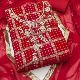SHADOW & SAINING Semi-Stitched Dress Material-image-46