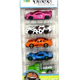 WOW Toys Delivering Joys of Life Friction Powered Alloy Mini Cars Pack of 5 (Colour May Vary) image 3