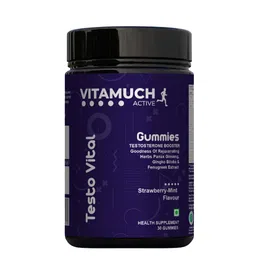 Vitamuch Testo Vital Gummies - 30 Gummies - Strawberry Mint Flavor-46
