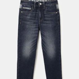 United Colors of Benetton Kids Blue Straight Fit Jeans-image-41
