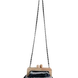 Hie Rich Black &White Textured Medium Sling Handbag-image-76