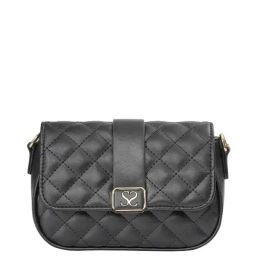 Sugarush Anny Black PU Quilted Sling Handbag-picture-8