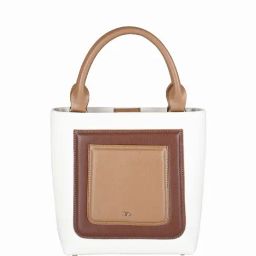 Hie Soft Mouse & White Color Block Medium Sling Handbag image 3