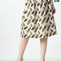 BAESD Pack Of 2 Printed Flared Knee-Length Skirts-picture-40