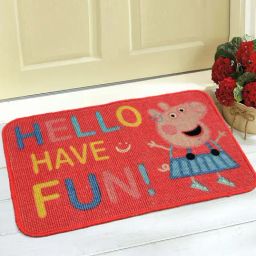 Saral Home Peppa Pig Red Anti-Skid Kids Door Mat - Set of 1-picture-0