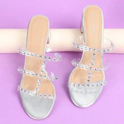 Melange by Lifestyle Women's Silver Casual Sandals-picture-36