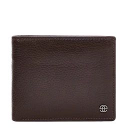 Eske Brown Solid Bi-Fold Wallet for Men-image-11