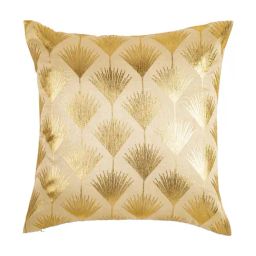 Home4U Gold Poly Dupion Anke Cushion Cover-image-37