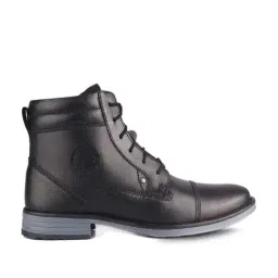 Red Chief Men's Core Black Derby Shoes-image-32