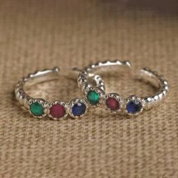 Clara 92.5 Sterling Silver Toe Rings for Women-image-16