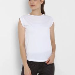 Appulse White Cotton Slim Fit T-Shirt-picture-2