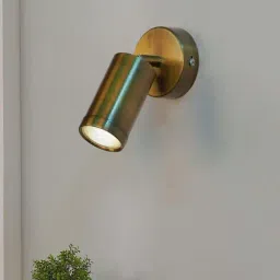 FOS LIGHTING Golden Steel Wall Spot Light-image-9