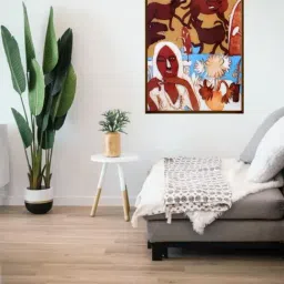The Art House Abstract Multicolor Canvas Painting-image-22