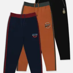 HELLCAT Multicolor Solid Trackpants (Pack Of 3)-image-41