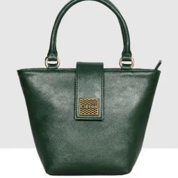 Esbeda Green Solid Medium Handbag-29