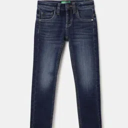 United Colors of Benetton Kids Blue Slim Fit Jeans-image-34
