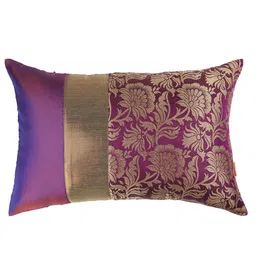 ANS Purple Set of 2 Floral Rectangle Cushion Covers image 5
