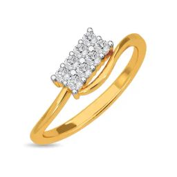 Kisna Diamond & Gold Jewellery Claudia 18k (750) Diamond & Gold Ring For Women-picture-21