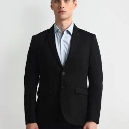 Arrow Black Slim Fit Blazer-image-58