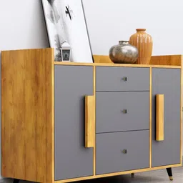 HEXA RED Multipurpose Storage Cabinet & Sideboard Cabinet-48