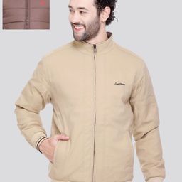 Rare Times Men Stand Collar Solid Lightweight Casual Bomber Jacket-image-21