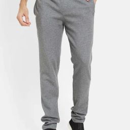 Octave Heather Cotton Regular Fit Trackpants-image-24