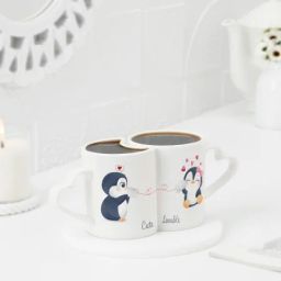 Penguin Love Personalized Couples Mug-31