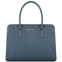 Magnolia Blue Prime Carryall Vegan Leather Handbag-17