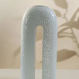Whispering Homes White Camellia Deco Ceramic Vase-image-50