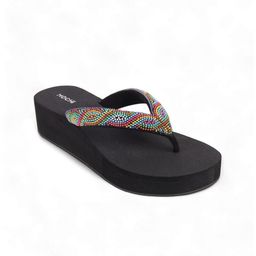 Mochi Printed Wedge Sandals-28