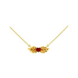 P.C. Chandra Jewellers 14k Necklace With A Heart And Leafy Designs for Women & Girls-image-30