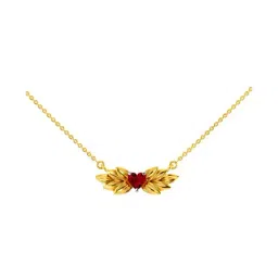 P.C. Chandra Jewellers 18k Necklace With A Heart And Leafy Designs for Women & Girls-image-25