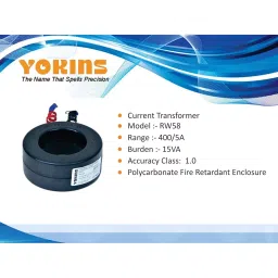 Yokins Current Transformer 400/5A Range For Ammeter, RW58-400A.5-15VA-1.0 image 2