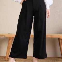 Magre Black Regular Fit Pants-picture-20