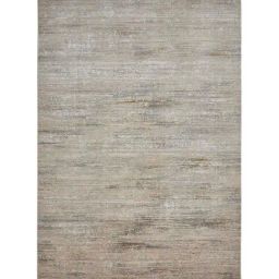 Obsessions Grey & Cream Acrylic & Polyester Abstract Bedside Runner image 2