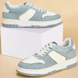 Forever Glam by Pantaloons Women's Blue & White Sneakers-image-40