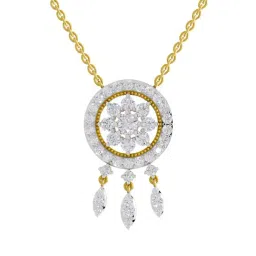 Sparkles 14k (585) Yellow Gold Lab Grown Diamond Necklace-picture-9