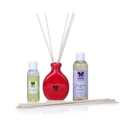 IRIS Ceramic Home Fragrances Apple Cinnamon Reed Diffuser Set image 3