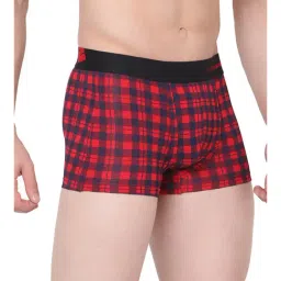 UnderJeans by Spykar Multicolor Check Trunks image 3