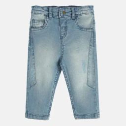 MINIKLUB Boys Light Blue Solid Jeans-picture-46
