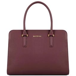 Magnolia Red Prime Carryall Vegan Leather Handbag-image-32