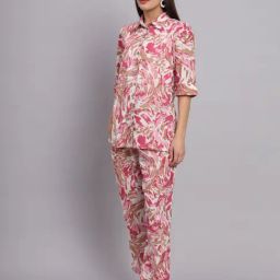 DECKEDUP Lavender Printed Co-Ord Set image 3