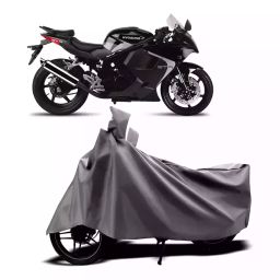 Auto Pearl Two Wheeler Cover with Bag for Hyosung GT250R, Silver-image-100