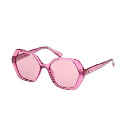 Guess GUS82925283YSG Purple UV Protected Hexagon Sunglasses for Women-13