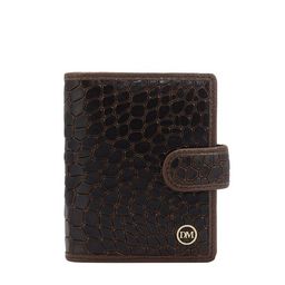 Da Milano Men Abstract Textured Leather Card Holder-38