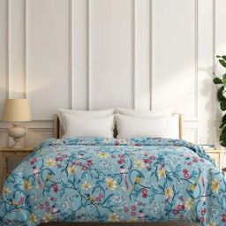 India Circus Blue Cotton 140 TC 110 GSM Artisanal Allure Single Dohar-image-58