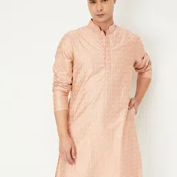 max Ethnic Motifs Embroidered Thread Work Straight Kurta-image-71